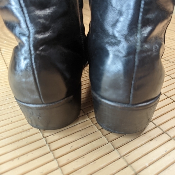 FLORSHEIM Leather Black side zip Ankle Boots Men's Size 8EEE Beatles, Chelsea, C - Picture 8 of 11